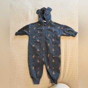 Charming Blue Kids Bodysuit with Animal Design